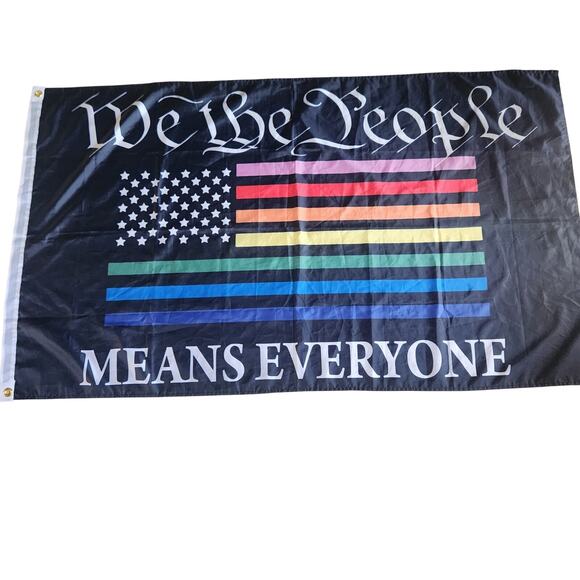 Pride Flag "We the people means everyone" Flag 35x60 - Picture 1 of 4
